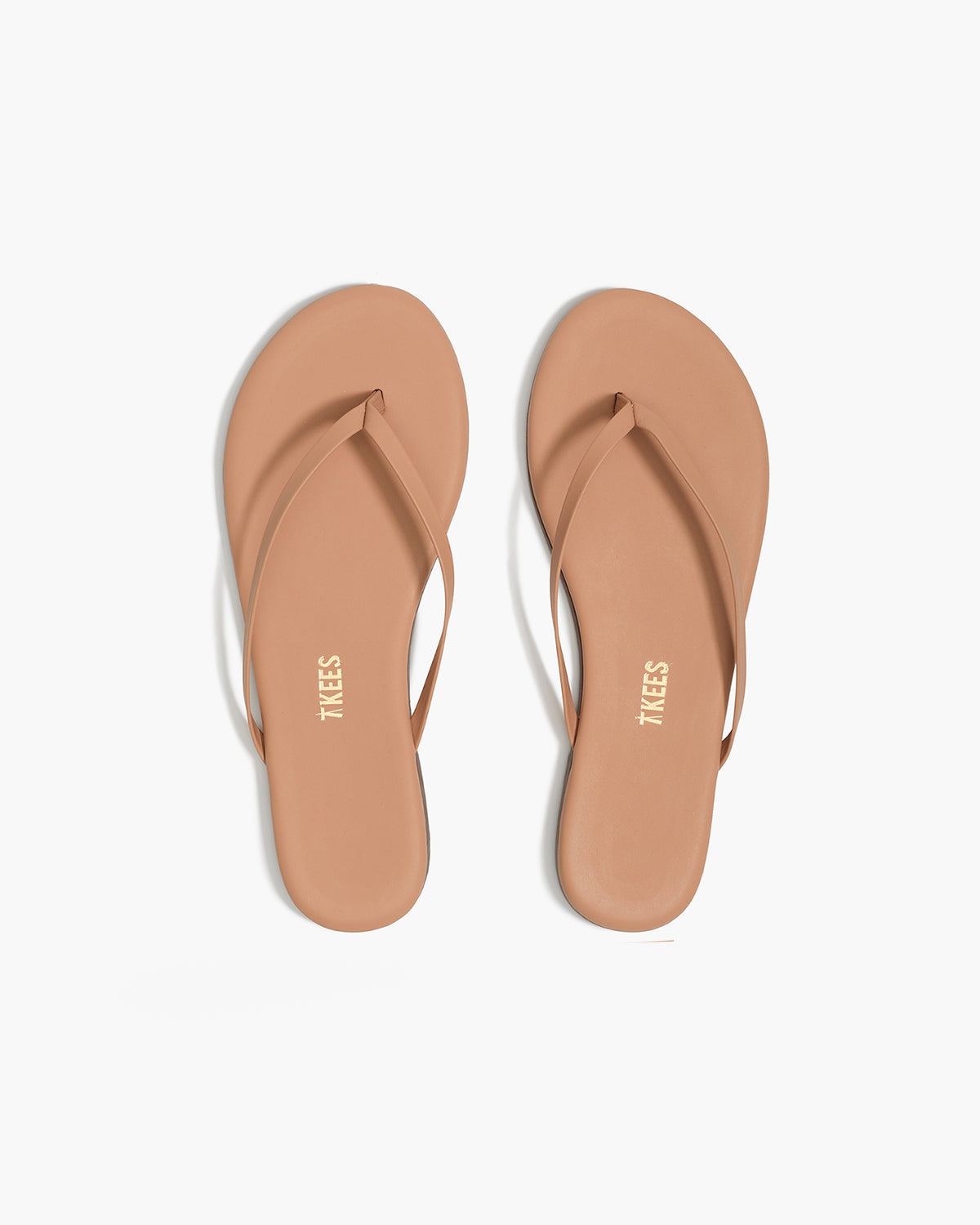 Lily Nudes Leather Flip Flops in Pout - TKEES