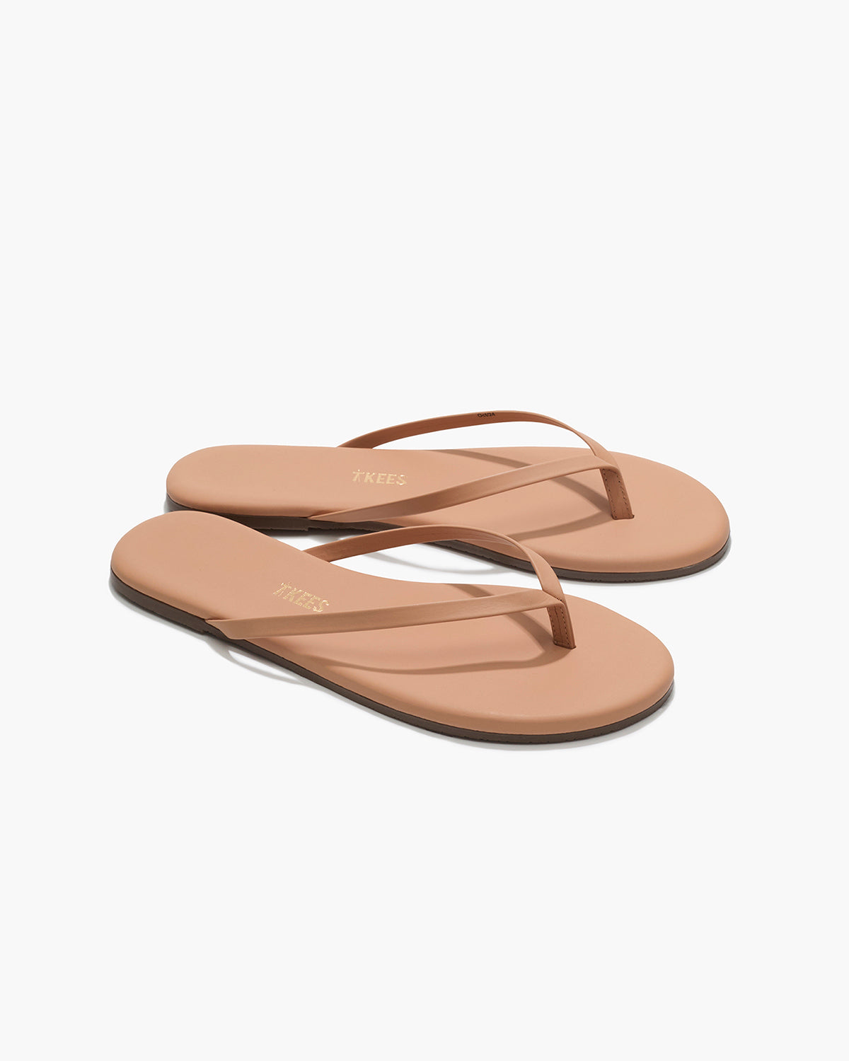 Lily Nudes Leather Flip Flops in Pout - TKEES