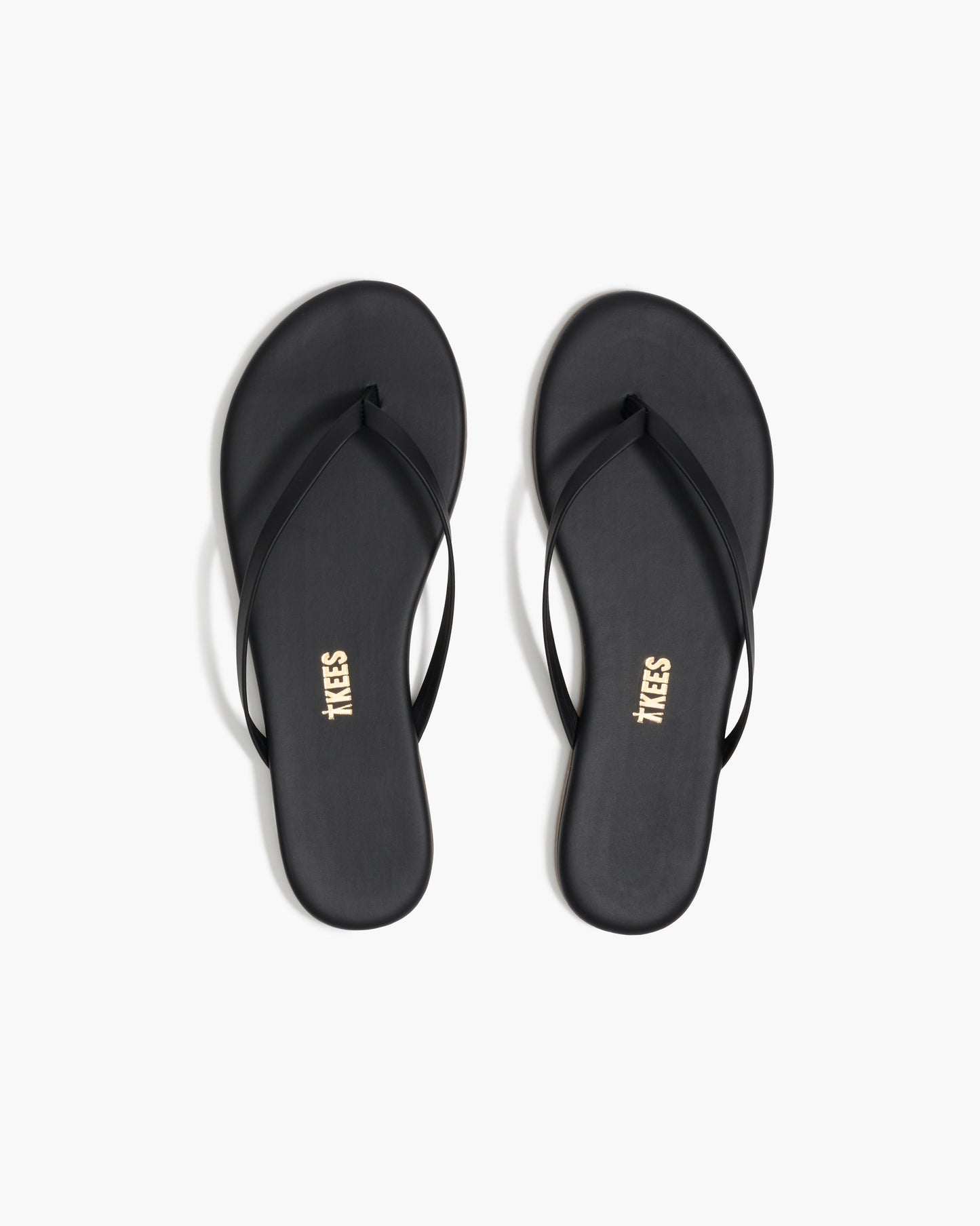 Lily Liners Leather Flip Flops in Sable - TKEES