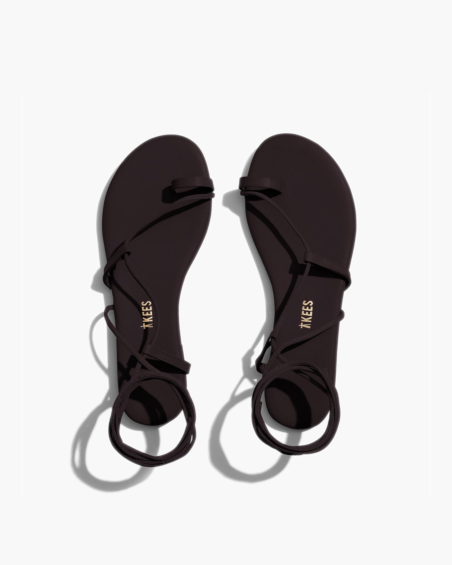 Jo Leather Sandals in Black - TKEES