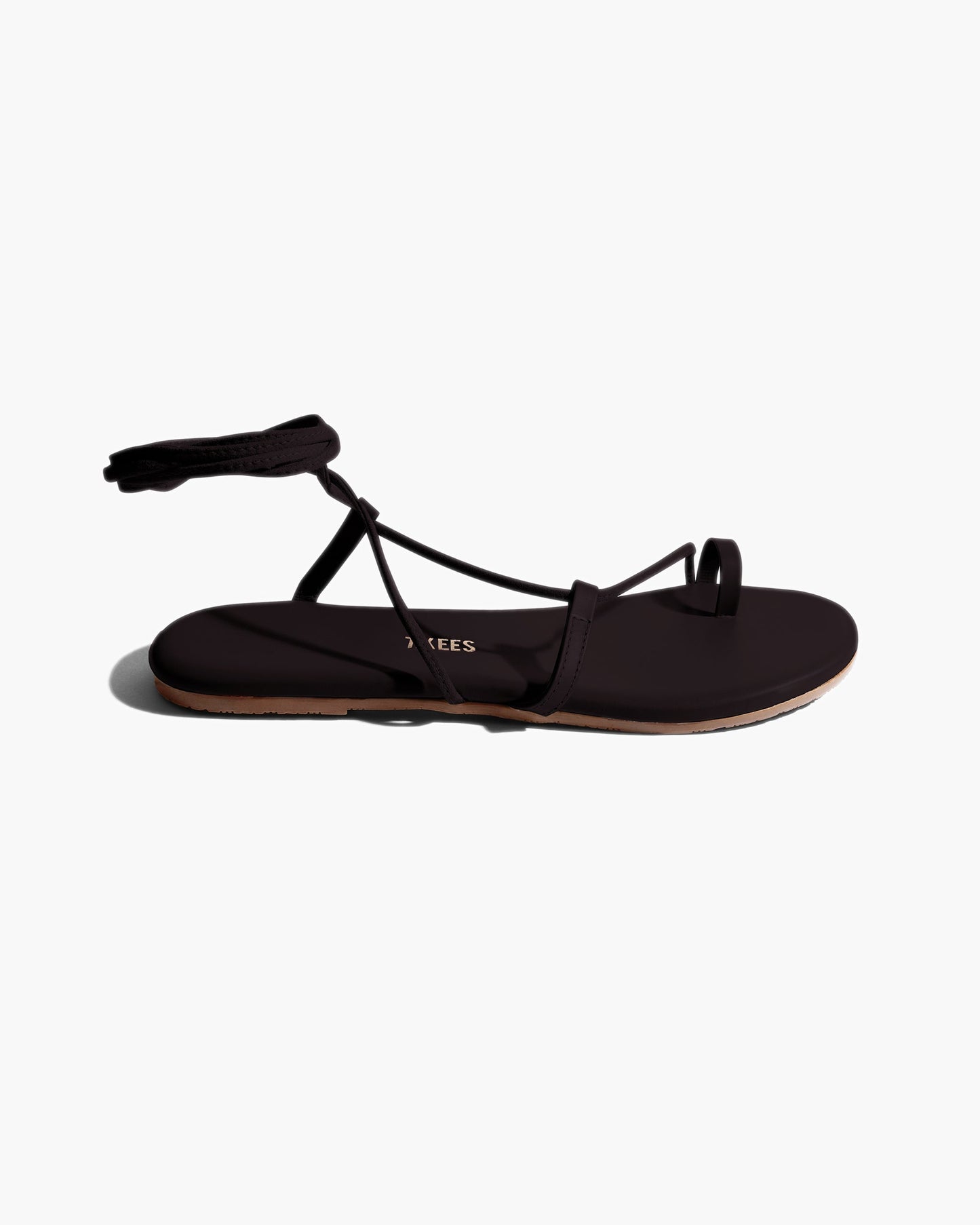 Jo Leather Sandals in Black - TKEES