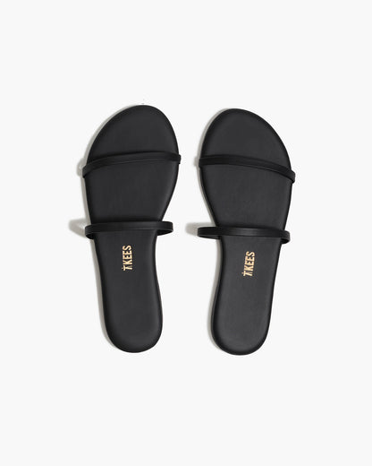 Gemma Leather Sandals in Sable - TKEES