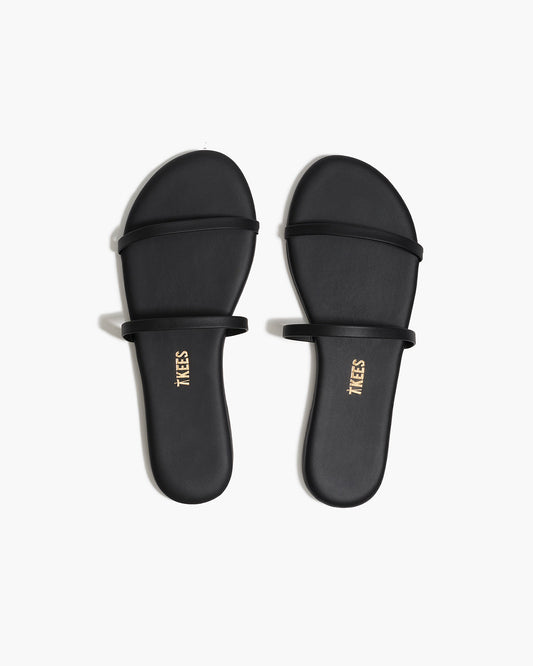 Gemma Leather Sandals in Sable - TKEES