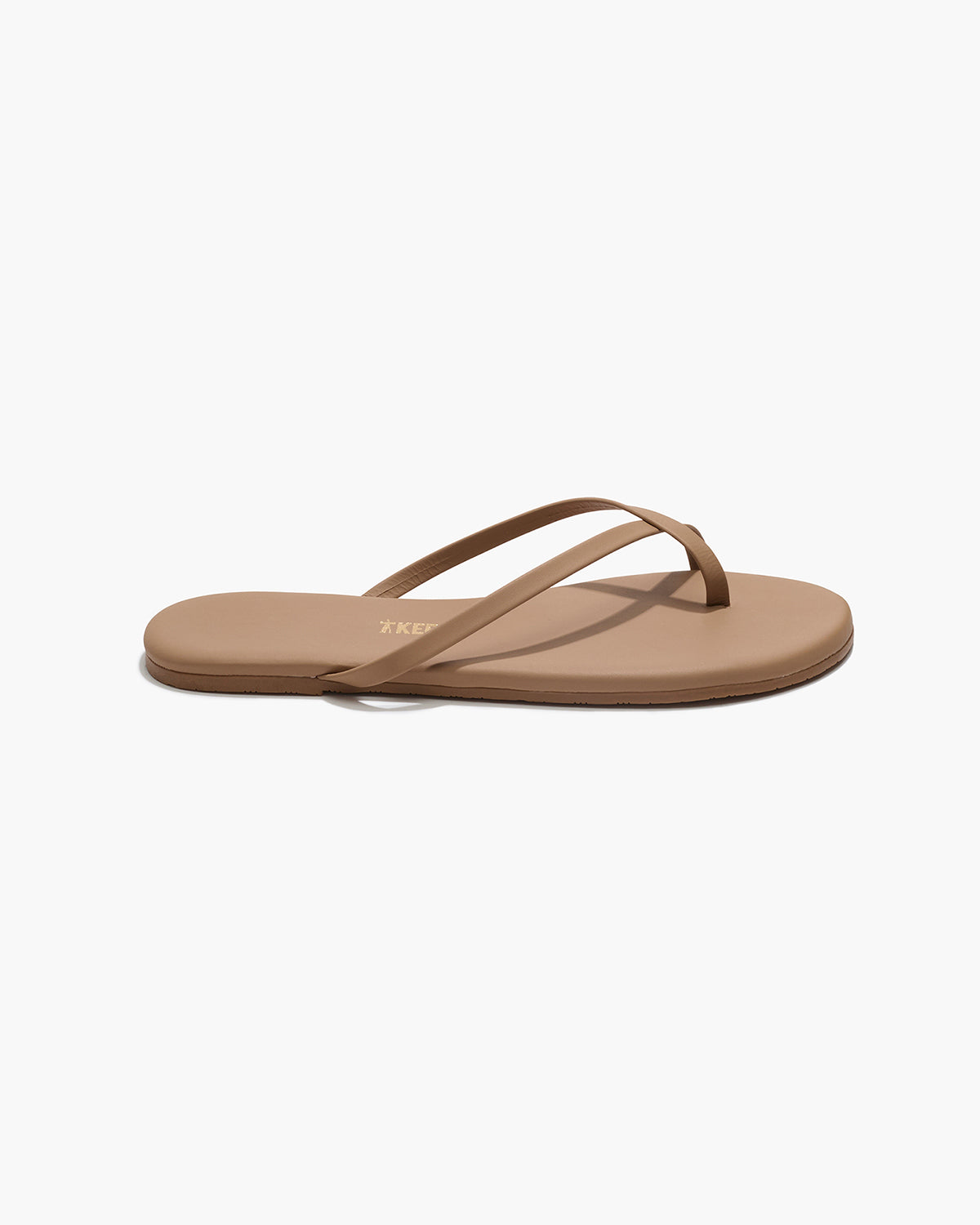 Riley Leather Sandals in Cocobutter - TKEES