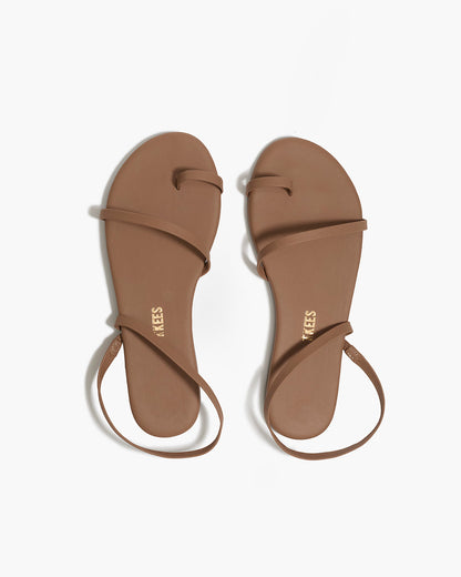 Mia Napa Leather Sandals in Beach Bum - TKEES