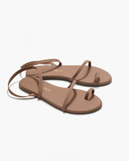 Mia Napa Leather Sandals in Beach Bum - TKEES