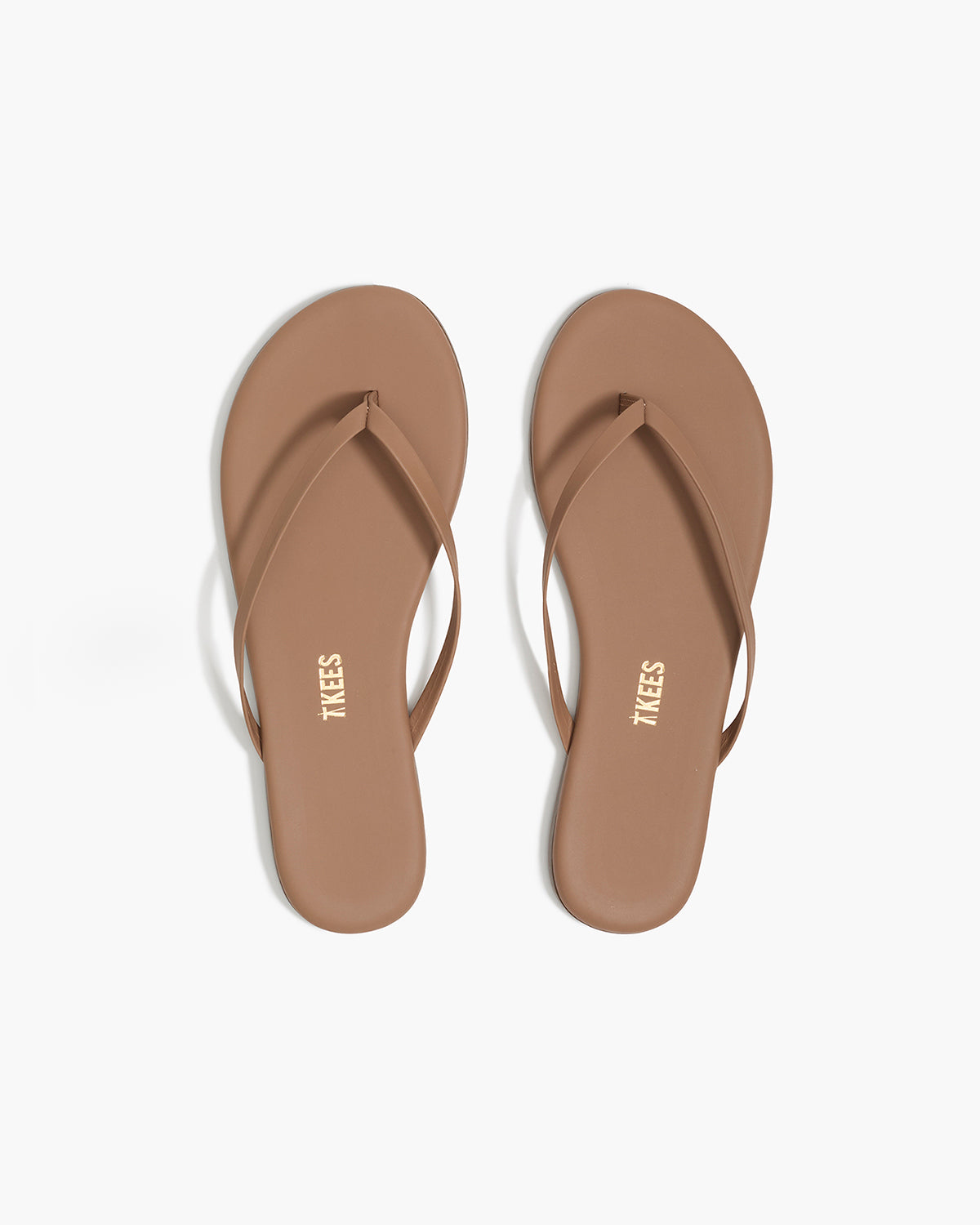 Lily Nudes Leather Flip Flops in Beach Bum - TKEES