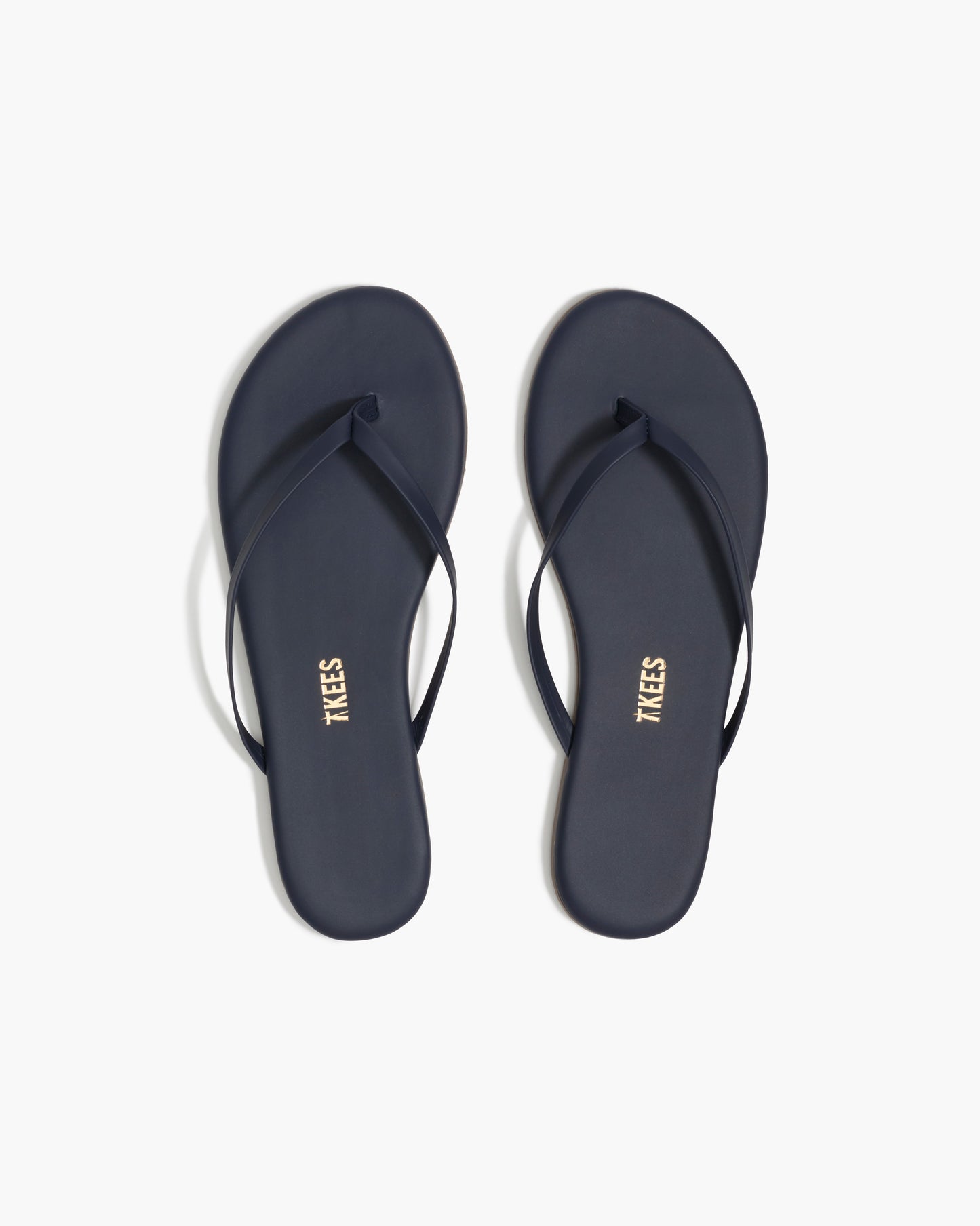 Lily Liners Leather Flip Flops in Twilight - TKEES