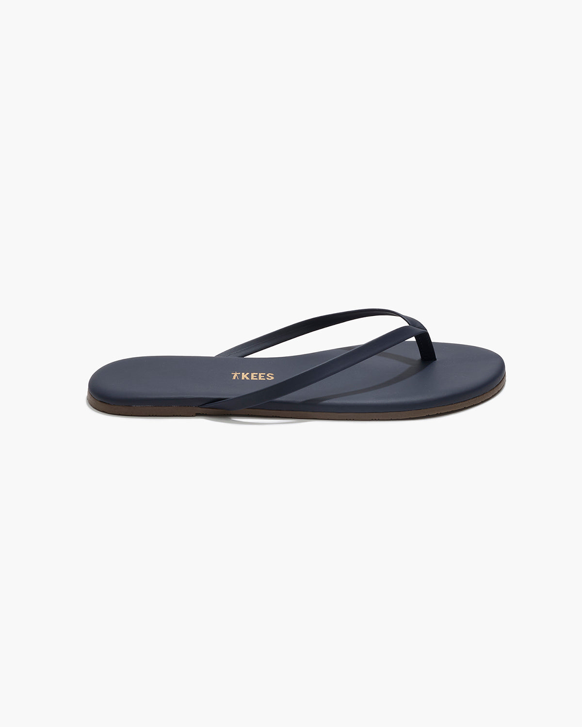 Lily Liners Leather Flip Flops in Twilight - TKEES