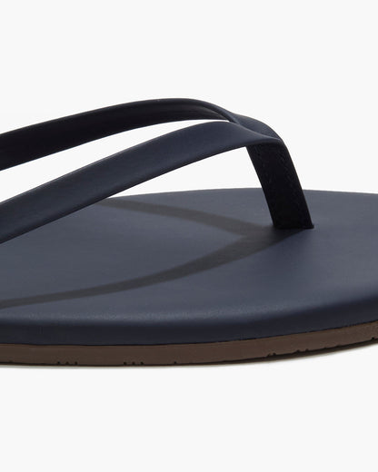 Lily Liners Leather Flip Flops in Twilight - TKEES