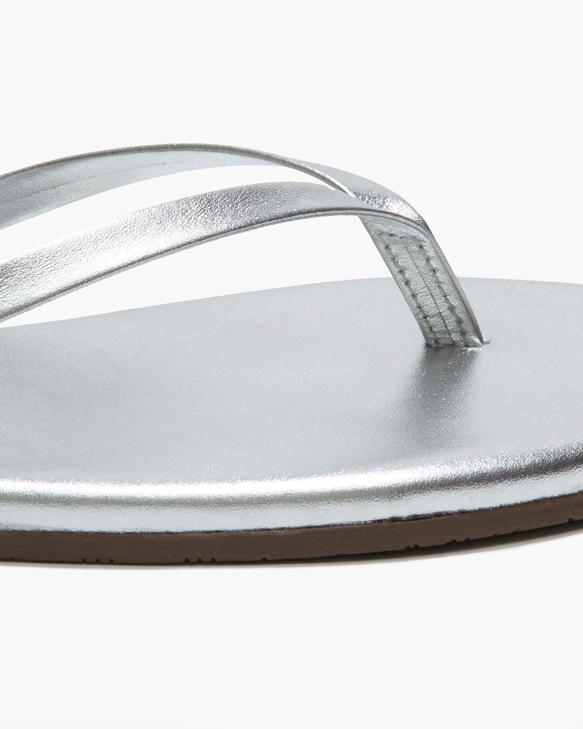 Lily Metallics Leather Flip Flops in Fairylust - TKEES
