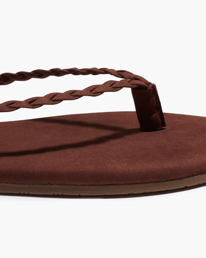 Lily Braid Bourbon Flip Flops  - TKEES