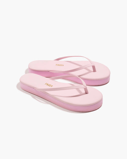 Lily Platforms Platform Sandals in Powder Pink - TKEES
