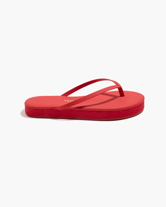 Lily Platforms Platform Sandals in Red - TKEES