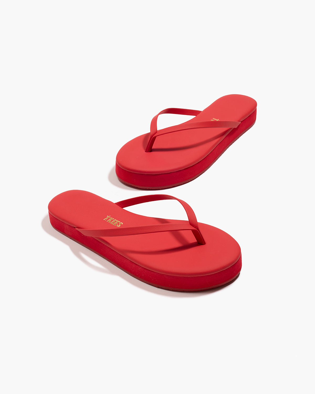 Lily Platforms Platform Sandals in Red - TKEES