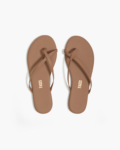 Riley Leather Sandals in Beach Bum - TKEES
