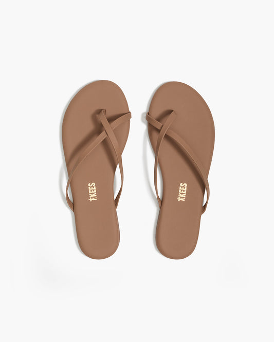 Riley Leather Sandals in Beach Bum - TKEES