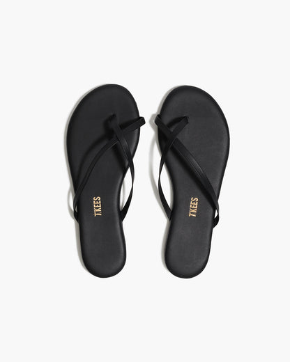 Riley Leather Sandals in Sable - TKEES