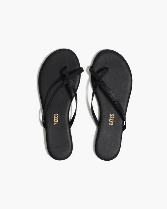 Riley Leather Sandals in Sable - TKEES