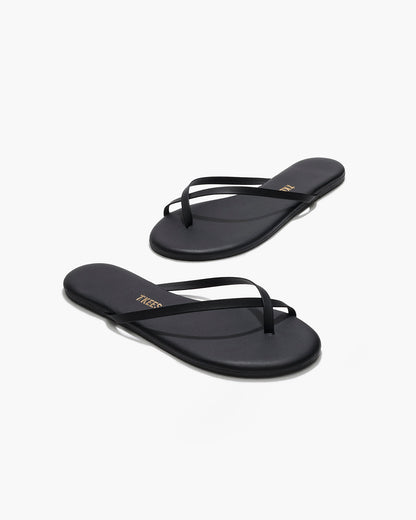Riley Leather Sandals in Sable - TKEES