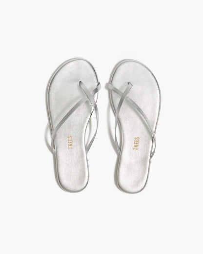 Riley Metallics Leather Sandals in Fairylust - TKEES