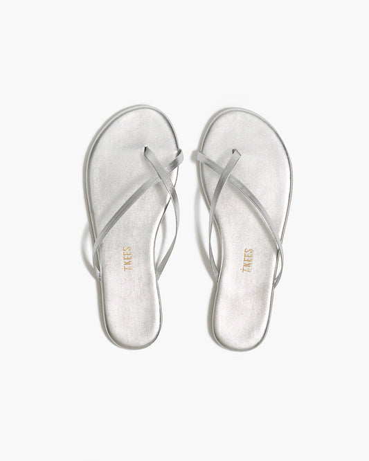 Riley Metallics Leather Sandals in Fairylust - TKEES