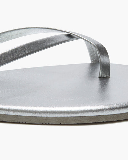 Riley Metallics Leather Sandals in Fairylust - TKEES