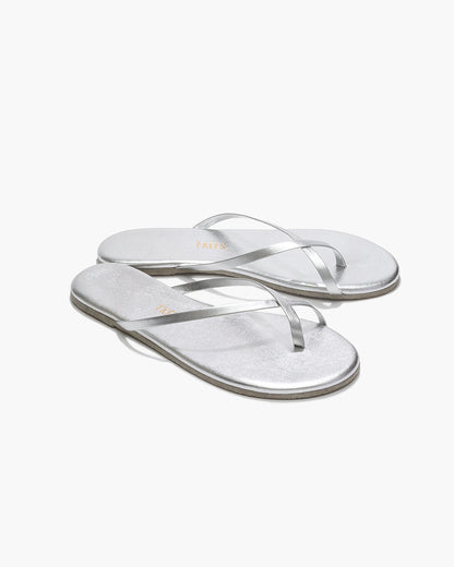 Riley Metallics Leather Sandals in Fairylust - TKEES