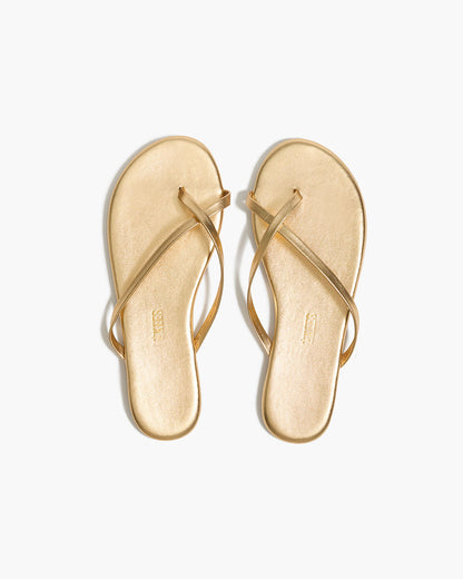 Riley Metallics Leather Sandals in Blink - TKEES