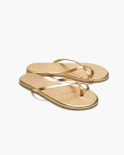 Riley Metallics Leather Sandals in Blink - TKEES