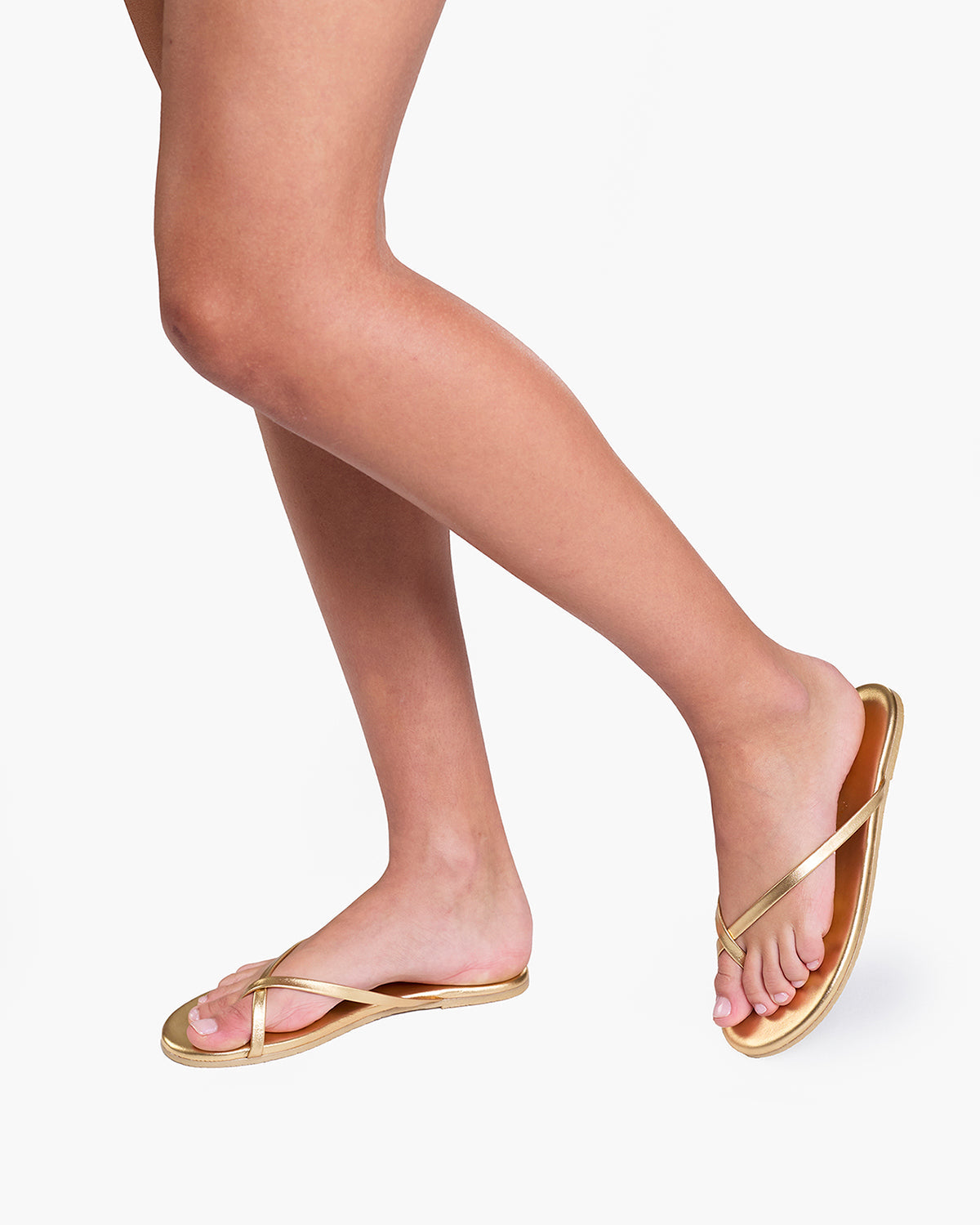 Riley Metallics Leather Sandals in Blink - TKEES