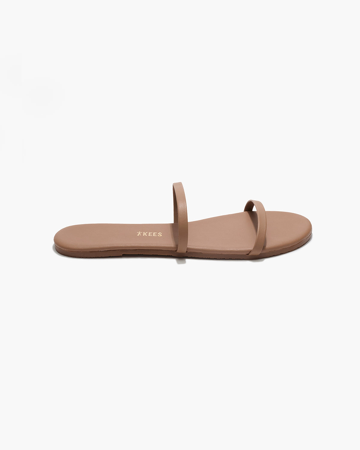 Gemma Leather Sandals in Beach Bum - TKEES