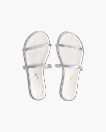 Gemma Metallics Leather Sandals in Fairylust - TKEES