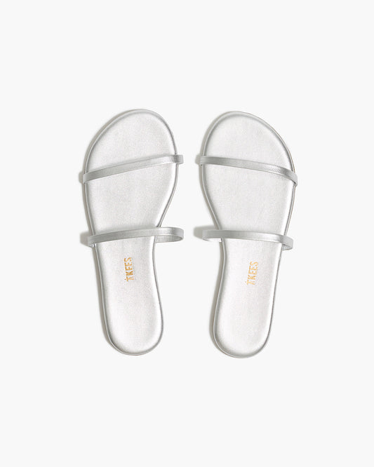 Gemma Metallics Leather Sandals in Fairylust - TKEES
