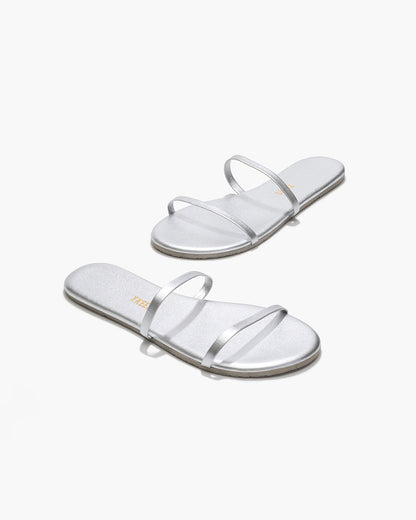 Gemma Metallics Leather Sandals in Fairylust - TKEES