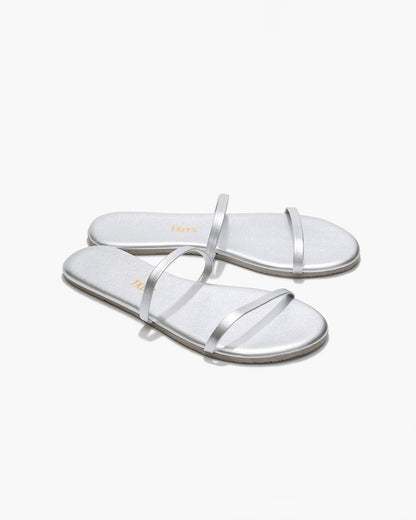 Gemma Metallics Leather Sandals in Fairylust - TKEES