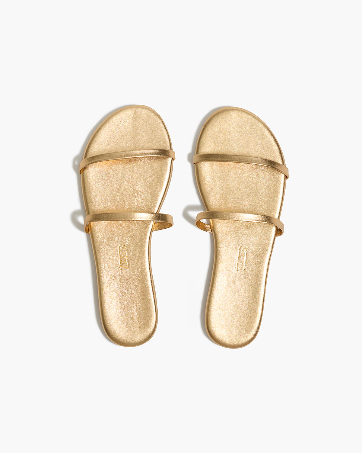 Gemma Metallics Leather Sandals in Blink - TKEES
