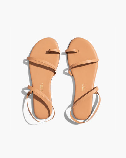 Mia Napa Leather Sandals in Pout - TKEES