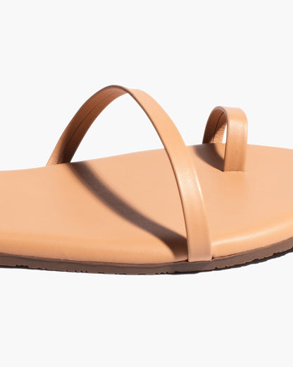 Mia Napa Leather Sandals in Pout - TKEES