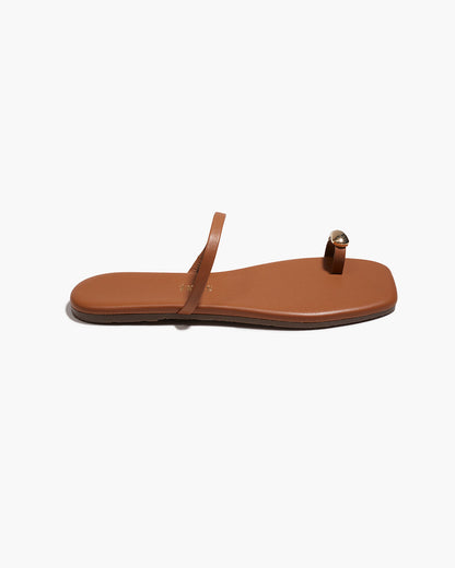 Colette Leather Sandals in Au Naturale - TKEES