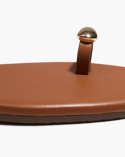 Colette Leather Sandals in Au Naturale - TKEES