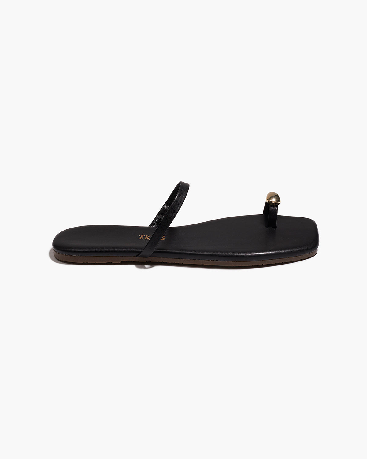 Colette Leather Sandals in Sable - TKEES