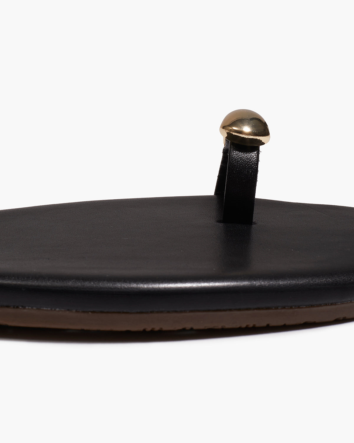 Colette Leather Sandals in Sable - TKEES