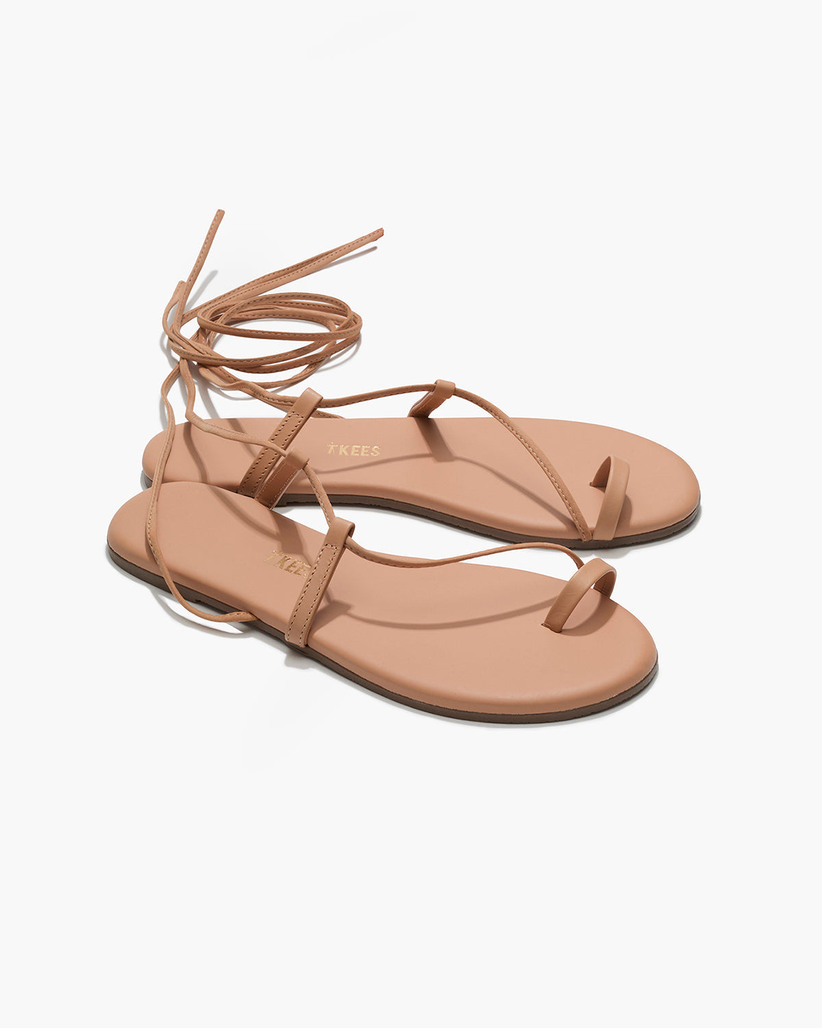 Jo Leather Sandals in Purdy - TKEES