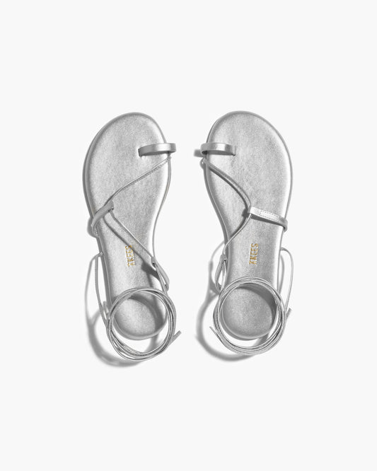 Jo Metallics Leather Sandals in Fairylust - TKEES