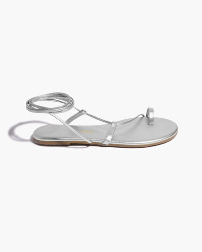 Jo Metallics Leather Sandals in Fairylust - TKEES