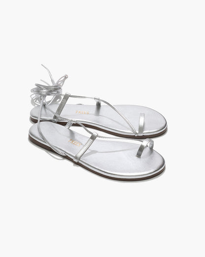 Jo Metallics Leather Sandals in Fairylust - TKEES