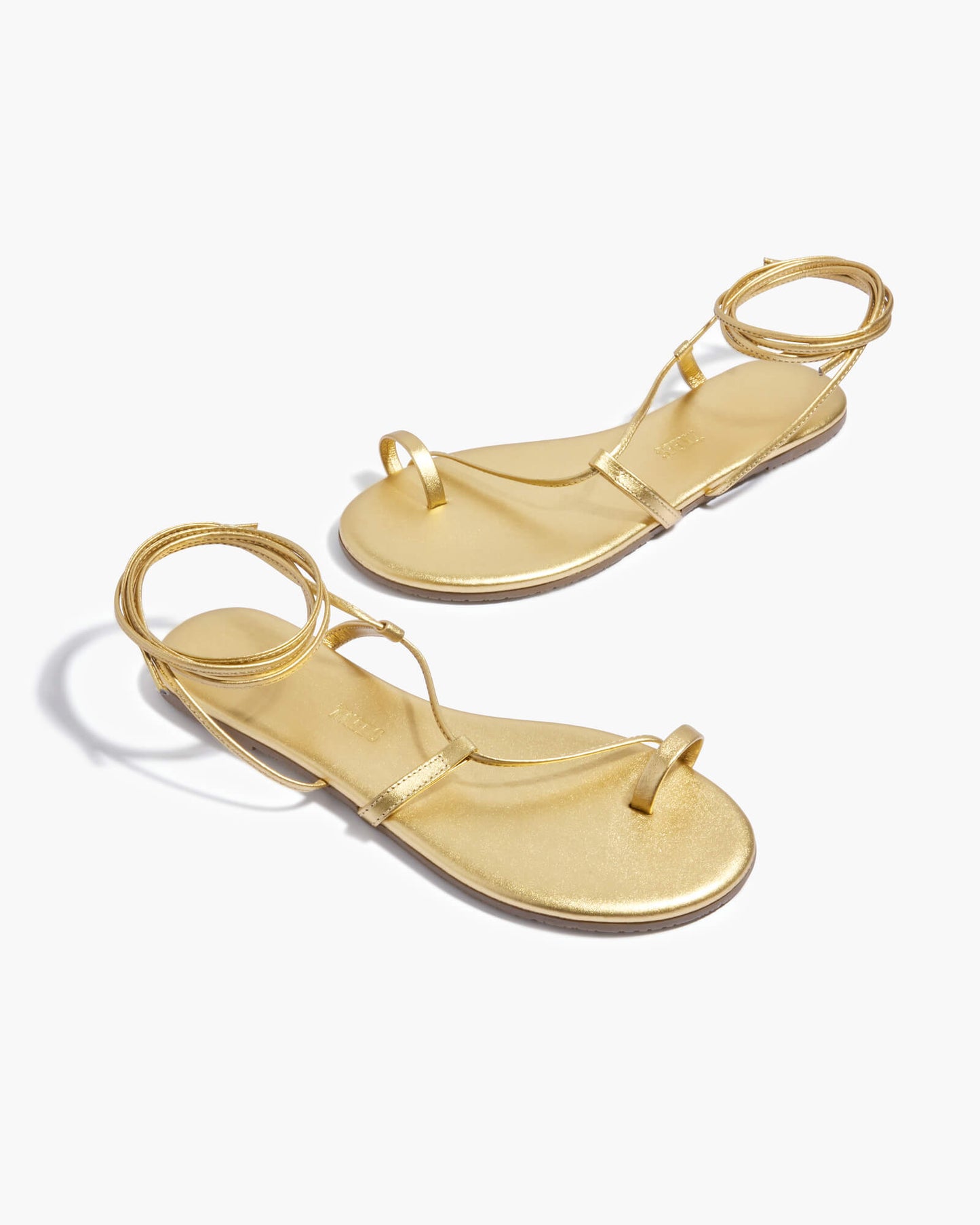 Jo Metallics Leather Sandals in Blink - TKEES