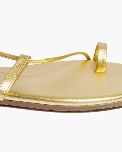 Jo Metallics Leather Sandals in Blink - TKEES