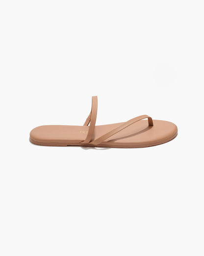Sarit Leather Sandals in Pout - TKEES